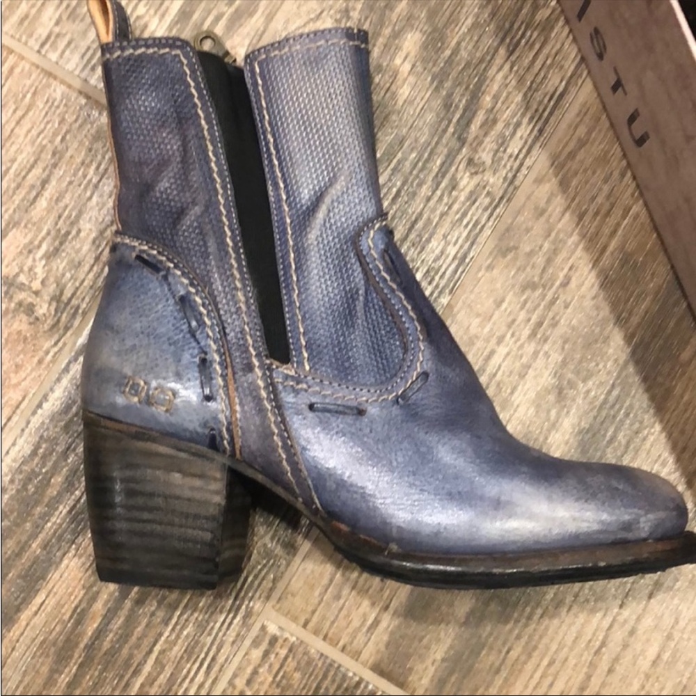 Bed Stu (Ankle Boots); Size: US 6.5          Color: Smoke Blue Driftwood